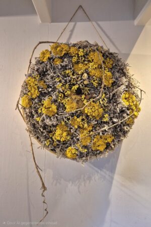 Zonveld - botanisch wandwerk (66x30cm)